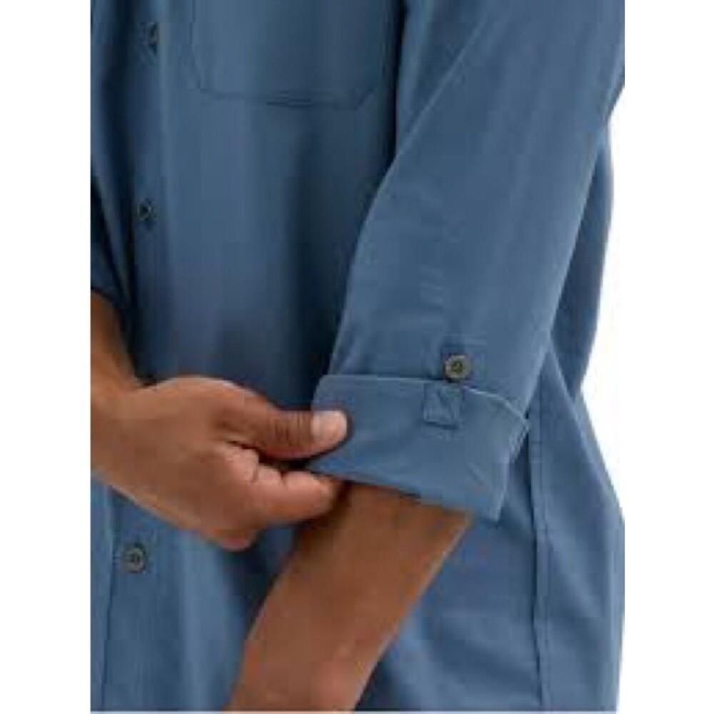 Wrangler XL Outdoor Long Sleeve Button Down Utility Shirt‎ UPF 30+ Regular Fit - Picture 16 of 16